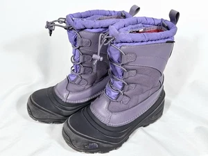 Botas juveniles North Face niños talla 4 impermeables Thermafelt Plus aislamiento púrpura - Imagen 1 de 19