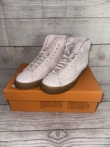 NIKE Blazer Mid PRM Shoes Womens Pearl Dusty Pink Gum Size 9 - Picture 1 of 5