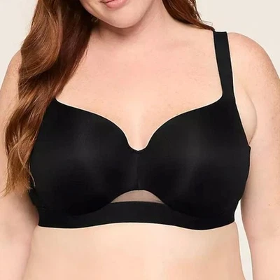 Sujetador Balconette Lane Bryant Cacique Comfort Bliss Ligeramente Forrado 40D *Negro* ¡NUEVO CON ETIQUETAS! Foto 1 de 3