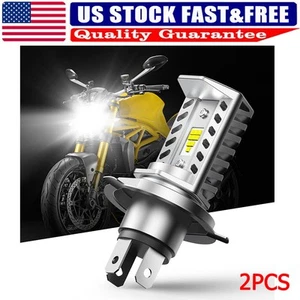 9003 H4 HB2 Faro Moto Super Brillante LED Blanco Alto/Bajo X2 Libre de Errores - Imagen 1 de 10
