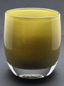 Candelabro Glassybaby Greenlake raro pre triskelion soplado a mano Seattle WA EE. UU. - Imagen 1 de 9