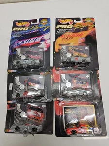 Vintage 1997 Hot Wheels Pro Racing Lot of 6 NASCAR 1:64 Cars Test Track NIP - Picture 1 of 6