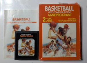 Basketball Atari 2600 Video Game Cartridge 1978 CIB Complete Box Manual Tested - Picture 1 of 18