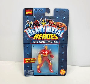 Iron Man Heavy Metal Heroes Die Cast Metal Marvel Toy Biz 1997 NEW Sealed - Picture 1 of 8