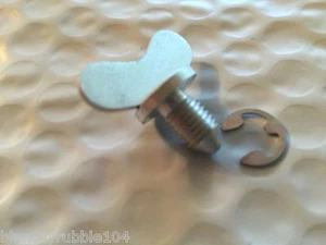 Harley Panhead Tool Box Wing Stud Screw & Clip 55-57 OEM# 64500-52A - Bild 1 von 4