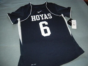 GEORGETOWN HOYAS GIRLS DRI FIT TOP SHIRT MEDIUM NEW - Picture 1 of 2