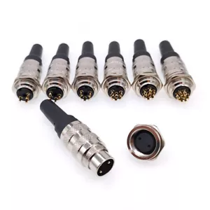 M16 Sensor Connector Waterproof Socket Plug 3 4 5 6 7 8 12 14 16 Pins Connectors - Picture 1 of 31