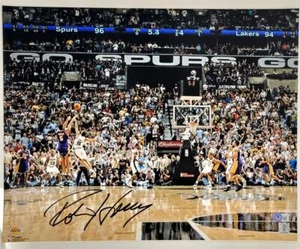 Robert Horry signed Lakers vs Spurs 16x20 photo autograph ~ Beckett BAS Witness - Picture 1 of 4