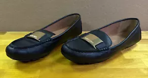 Calvin Klein Lisette Halbschuhe in Schwarz mit goldener Schnalle Damengröße 8M GC - Bild 1 von 17