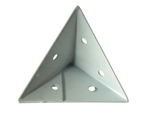 Pyramide Halterung Ecke Unterstützung Klammer White Stahl 45mm Packung 48 - Picture 1 of 1