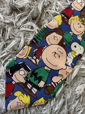 Corbata de cuello Charlie Brown vintage de 1990 para hombre - corbata Peanuts Snoopy Dad Foto 1 de 3