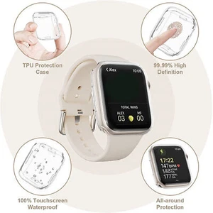 1 Pair L8 Protective Case Durable Full Coverage Smartwatch Overall Protective - Zdjęcie 1 z 8