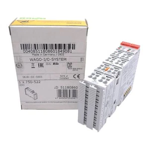 Wago 750-522 Digital Output Module, 2-Channel, 230VAC, Solid State, DIN Rail - Picture 1 of 6