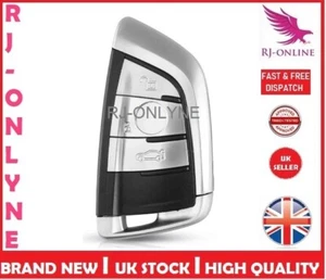 CUSTODIA PORTACHIAVI SMART REMOTA A 3 PULSANTI PER BMW SERIE 3 5 BM X5 X6 + LOGO A107 - Foto 1 di 4