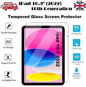 Proteggi schermo Gorilla Glass per iPad 10a Gen 10,9" 2022 A2696/A2757/A2777 - Foto 1 di 11