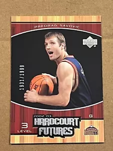 2002-03 UPPER DECK HARDCOURT FUTURES - PREDRAG SAVOVIC #97 NUGGETS ROOKIE /1999 - Picture 1 of 2