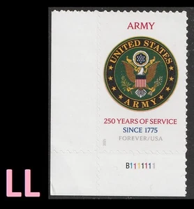 US 6003 Army 250 Years F plate single LL MNH 2025 - Picture 1 of 1