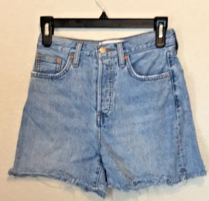 Denim Forum Yoko Button Fly Cutoff Denim Shorts Size 24 - Picture 1 of 9