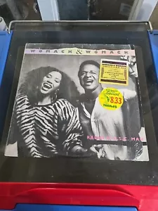 Womack & Womack "Radio M.U.S.C. Man" LP (1985) Elektra 60406 Hype Sticker - Picture 1 of 3