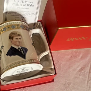 Royal Doulton ~ H.R.H. Prince William of Wales ~ 21st Birthday Tankard ~ Ltd Ed - Picture 1 of 11
