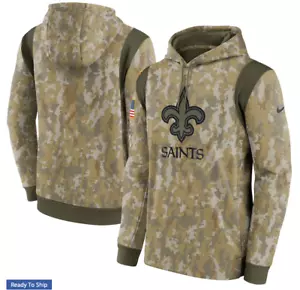 New Orleans Saints Nike 2021 Salute To Service Performance Pullover Hoodie Gr. M - Bild 1 von 6