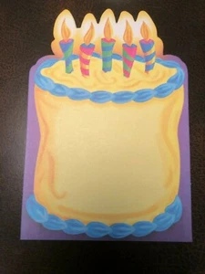 10 Party Geburtstag Kuchen & Kerzen flache Notizkarten mit Umschlägen - 4-1/4" x 6-1/4" - Bild 1 von 4