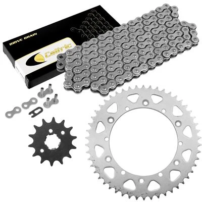 Drive Chain & Sprockets Kit for Yamaha IT250 YZ250 YZ465 YZ490 Steel Foto 1 de 4