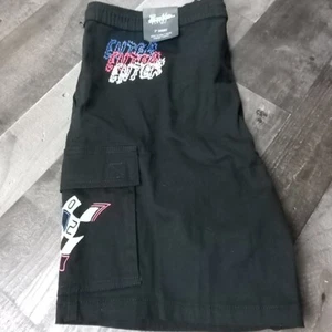 Brooklyn Cloth 7" Short Men's Size L Waist Cargo Shorts Black Embroidered - NWT - Picture 1 of 13
