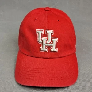 University Of Houston Cougars Hat Fitted Cap Red Size Medium Stitched '47 Brand - Picture 1 of 12