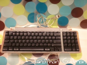 Apple USB Keyboard Clear Tangerine Orange iMac Power Mac G3 G4 Cube G5 Pro M2452 - Picture 1 of 2
