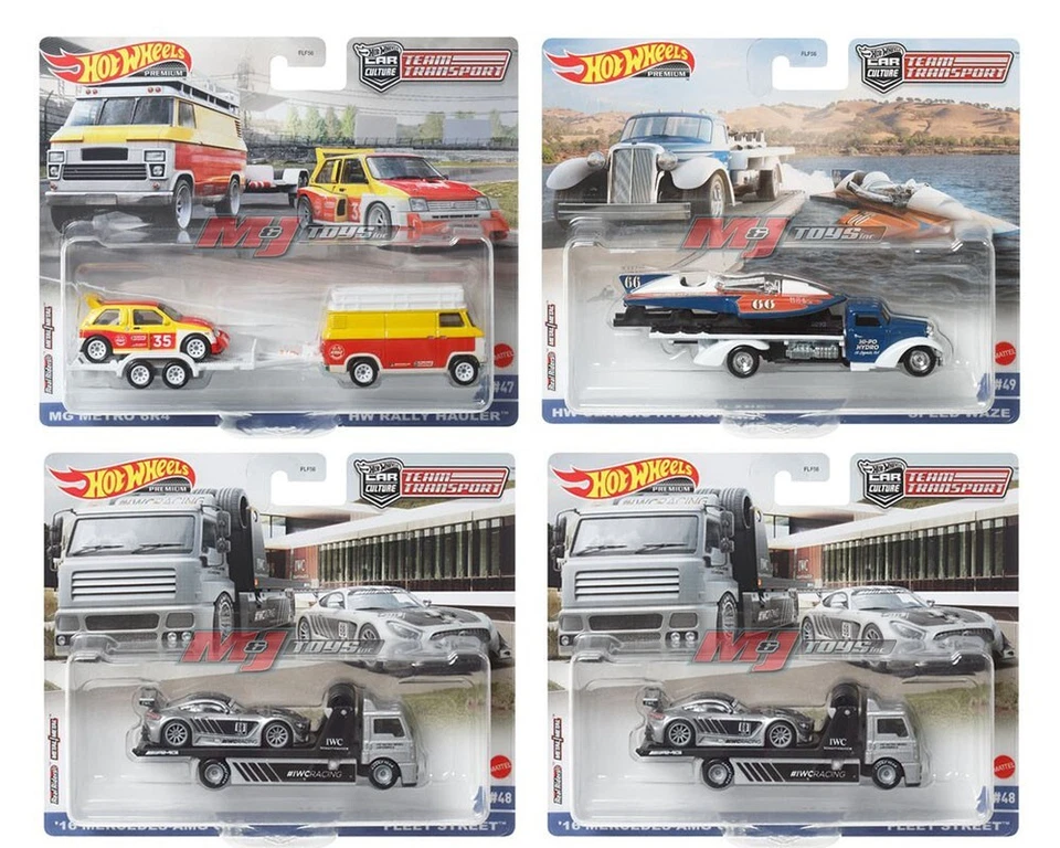 Hot Wheels 2022 Car Culture Team Transport Case S Set of 4, 1/64 Cars FLF56-956S - Image 1 of 1
