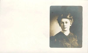 Mabelle Megiussis Photo Postcard Genealogy RPPC Saskatchewan Regina Canada - Picture 1 of 2