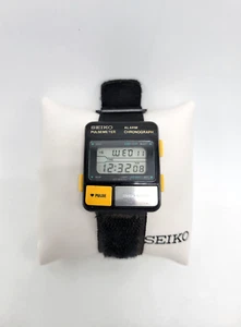 Cronógrafo Pulsémetro Seiko S229-5001 con correa original - Imagen 1 de 6
