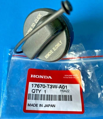 Honda Gas Fuel Filler Cap 17670-T3W-A01 Genuine OEM NEW - Image 1 of 2