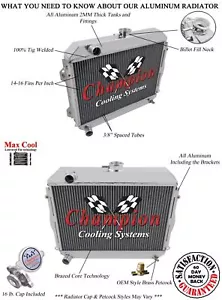 Eagle Champion 3 Row All Aluminum Radiator for 1975 - 1979 Toyota Corolla #CC482 - Foto 1 di 7