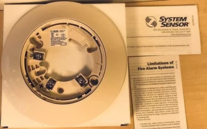 System Sensor B300-6-IV Ivory 6" Plug In Detector Base Low Profile Flange - Picture 1 of 3