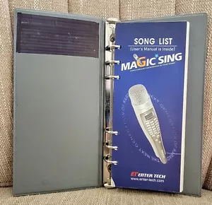 Enter Tech Magic Sing ED8000 User Manual Karaoke User Manual & Sing List - Picture 1 of 13
