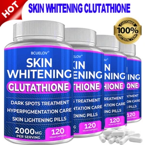 HAUTAUFHELLENDES GLUTATHION 2000mg pro Portion Haar, Haut & Nagel Gesundheit Kapseln - Bild 1 von 15