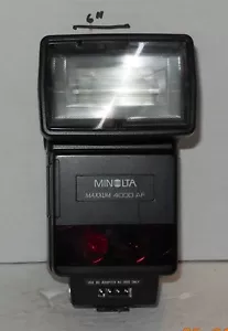 Minolta Maxxum 4000 AF Flash For Minolta 35mm Film Cameras - Picture 1 of 6
