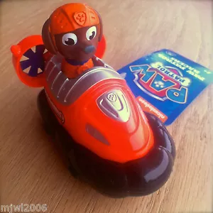 Nickelodeon PAW PATROL RACERS ZUMA Plastic Vehicle Rolls Pup Hovercraft dog - Picture 1 of 1