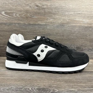 Saucony Shadow Original Black White Men size 10.5 Casual Athletic Shoes 2108-518 - Picture 1 of 14