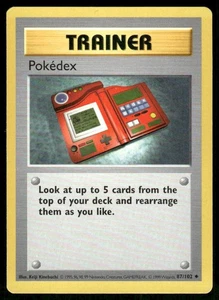 Pokemon Tcg Pokedex [Shadowless] #87 Pokemon Set Base LP - Foto 1 di 2