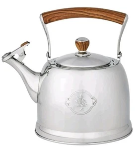 Pioneer Woman ~ 2.2 Quart ~ Stainless Steel ~ Classic Body & Spout ~ Tea Kettle - Picture 1 of 9