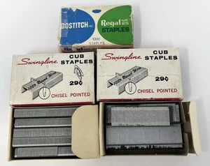 Scaffale vintage Swingline Cub Bostitch n.25 graffette 70% resto vedi foto made USA - Foto 1 di 4