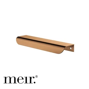Meir Oppen Brushed Edge-Pull Cabinet Handle - 150mm - PVD Lustre Bronze - Picture 1 of 7
