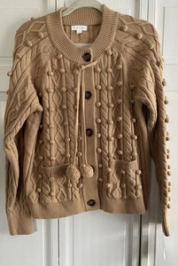 Suéter cárdigan Charter Club XL marrón manga larga - Imagen 1 de 5