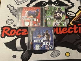 NFL 2K1 NBA 2K1 Baseball 2K1 Sega Dreamcast Trio
