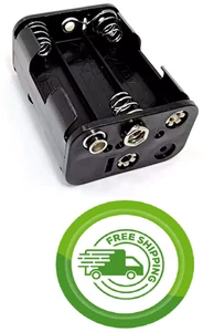 6xAA Battery Holder with 9V-Style Snap Connectors 9V - Philmore BH363 - Picture 1 of 4