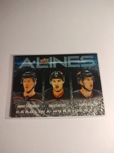 2024-25 Cubierta Superior Serie 1 - Líneas A Sebastian Aho, Andrei Svechnikov Moteado - Imagen 1 de 2