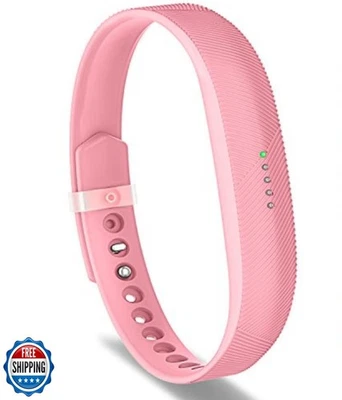 Greeninsync Fitbit Flex 2 Silicone Band Replacement Pink Large Metal Clasp - Image 1 of 4